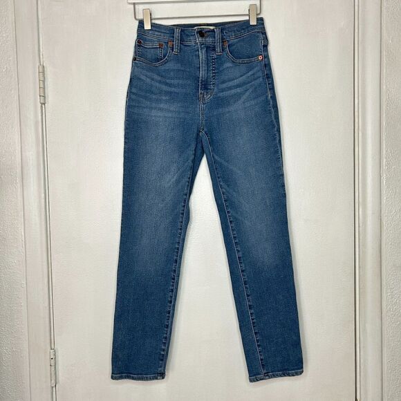 Madewell The Perfect Vintage Jeans in Finney Wash Size 23 High Rise Cropped - Picture 4 of 10
